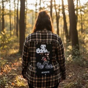 Upcycled Mickey Flannel